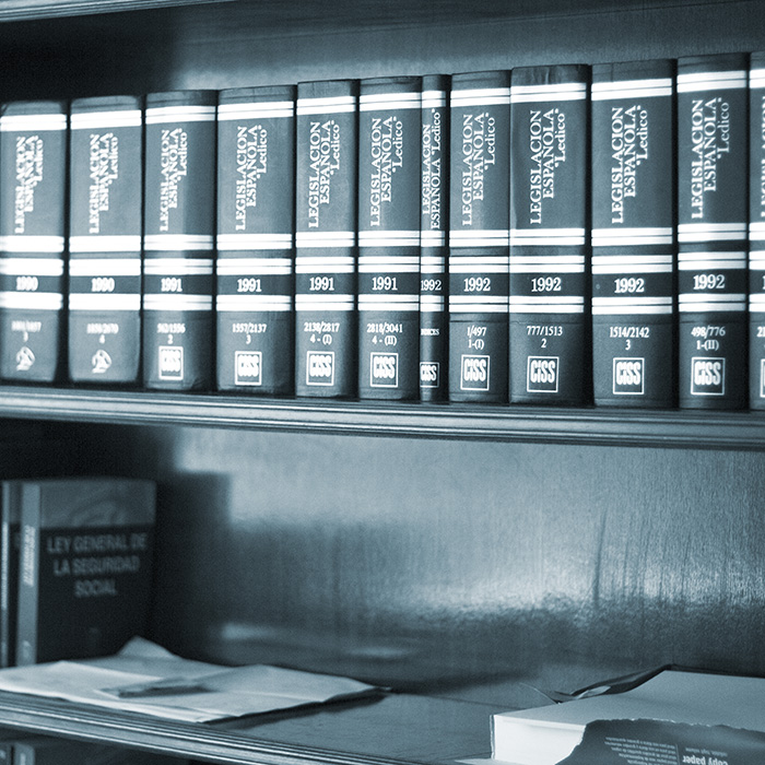 Legal Books In Lawyers Office.